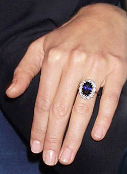 blue sapphire royal engagement ring