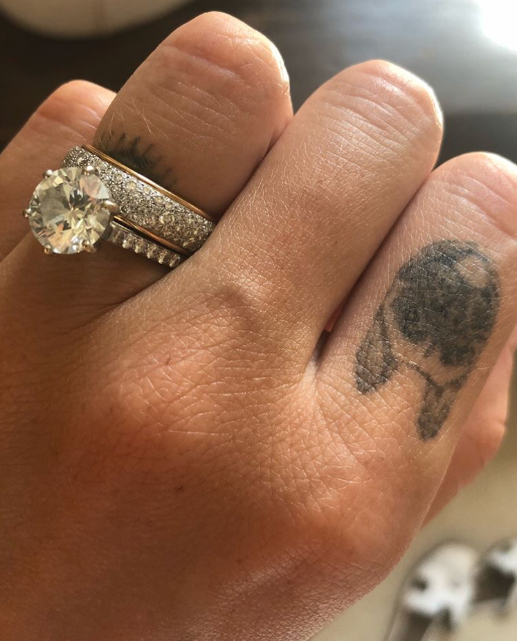 chiara ferragni engagement ring and wedding band bridal ring set