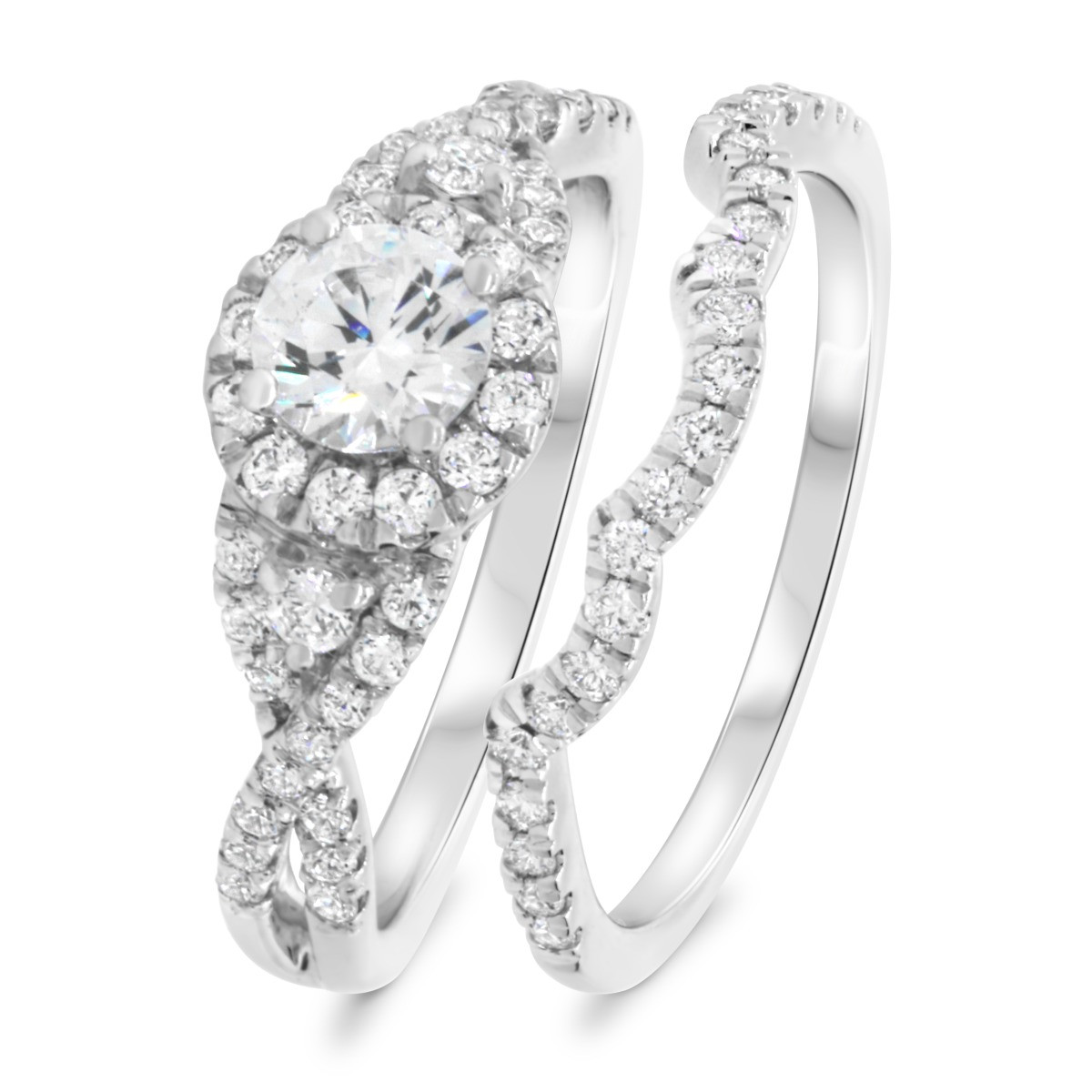 my trio rings three stone 1 and 1 sixth diamond engagement ring