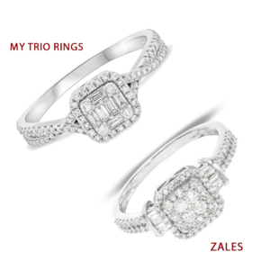 My Trio Rings Margot Collection Engagement Ring